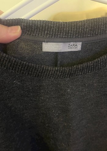 Zara kadın füme Uzun Kollu kazak - Görsel 4