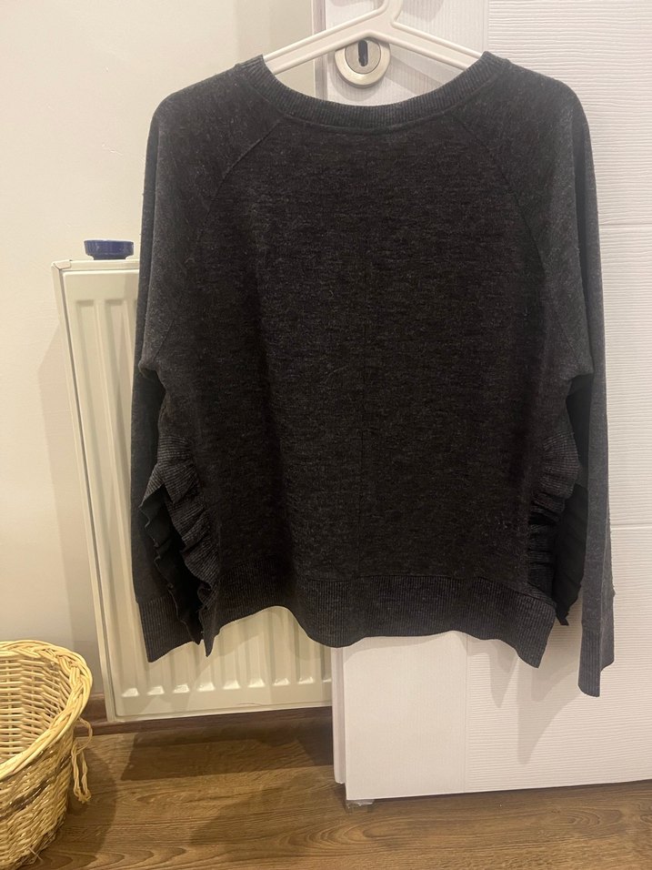 Zara kadın füme Uzun Kollu kazak - Görsel 3