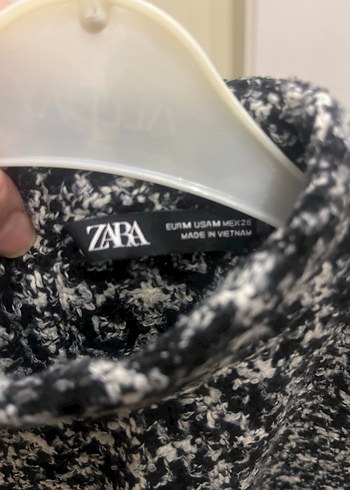 Zara Ekose Desenli Gri Kadın üst giyim - Görsel 3