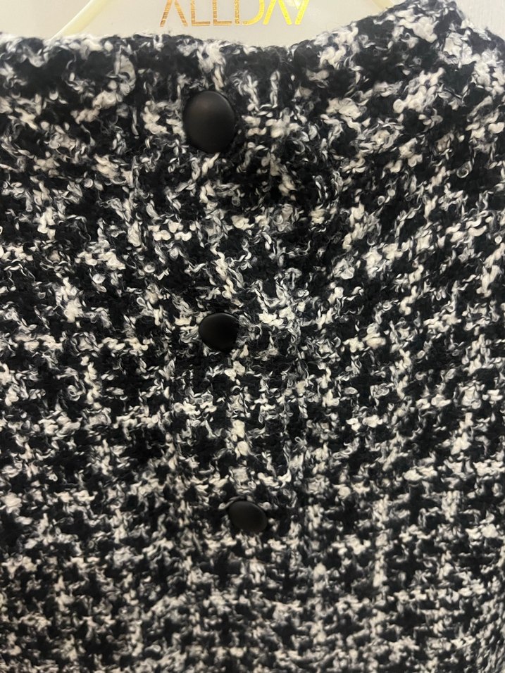 Zara Ekose Desenli Gri Kadın üst giyim - Görsel 4