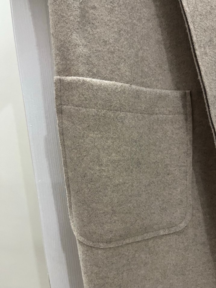 Bej Uzun Kadın Kaban - Görsel 4