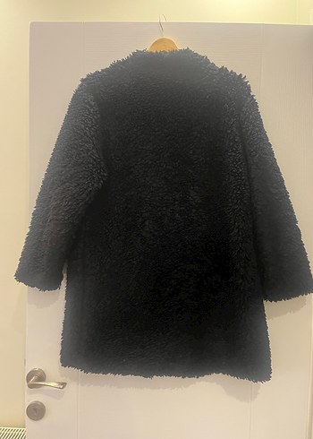 Zara Siyah Kürk Detaylı Midi Kadın Kaban - Görsel 2