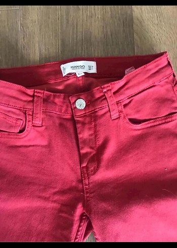 Mango Kırmızı Kadın Skinny Pantolon - Görsel 2
