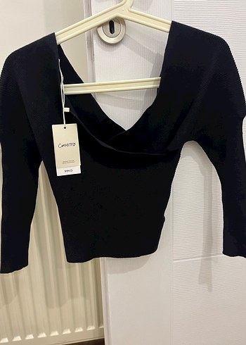 Kadın Siyah V Yaka İnce Triko Kazak - Görsel 2