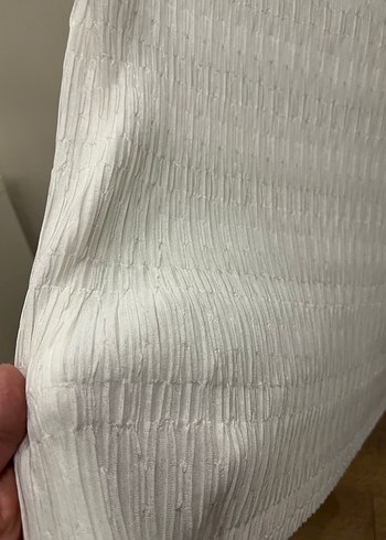 Zara Beyaz Kolsuz Pilili bluz - Görsel 4