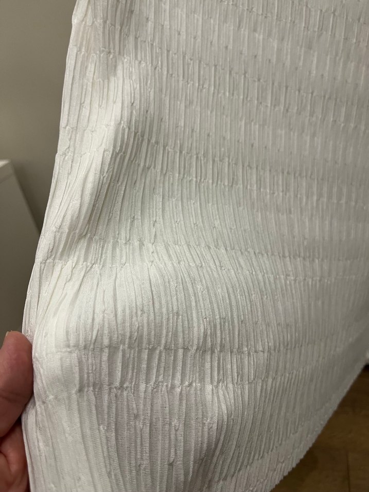 Zara Beyaz Kolsuz Pilili bluz - Görsel 4