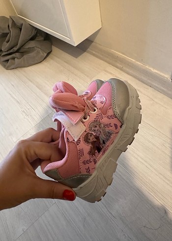 Kız Çocuk Pembe Baskılı Spor Ayakkabı