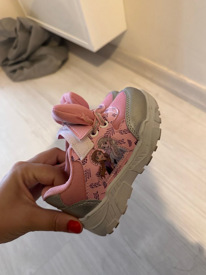 Kız Çocuk Pembe Baskılı Spor Ayakkabı - Görsel 2