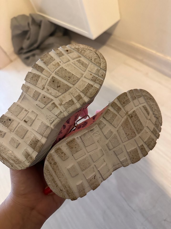 Kız Çocuk Pembe Baskılı Spor Ayakkabı - Görsel 3