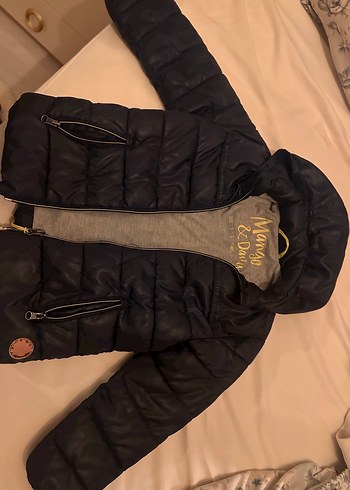 Gri Baskılı Erkek Çocuk Kışlık Mont - Görsel 2