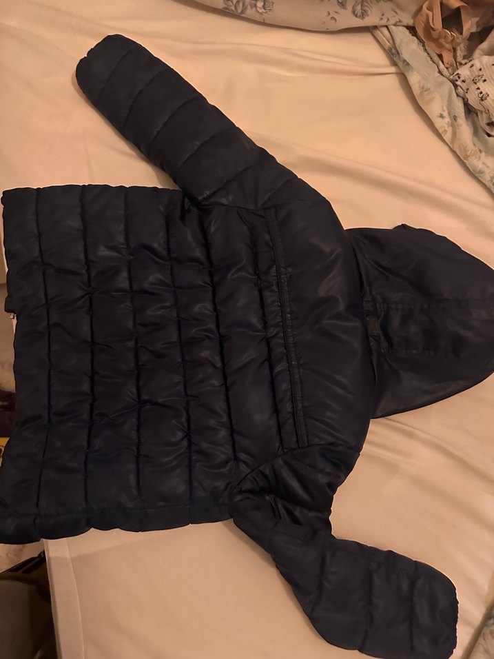 Gri Baskılı Erkek Çocuk Kışlık Mont - Görsel 3