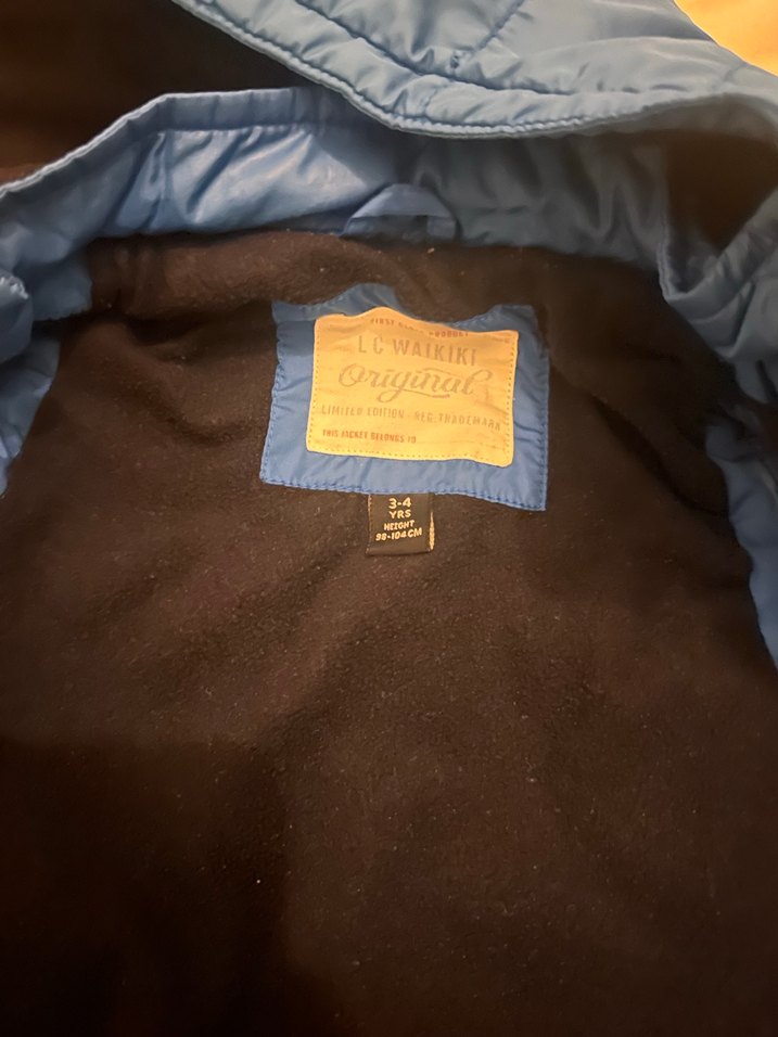 Erkek Çocuk Kapüşonlu Mavi Yelek - Görsel 3