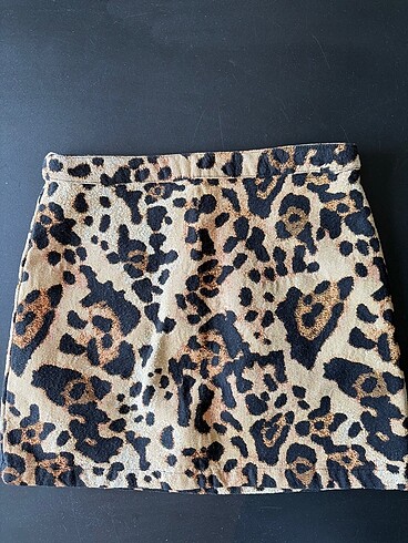 xs Beden MİNİ LEOPAR ETEK