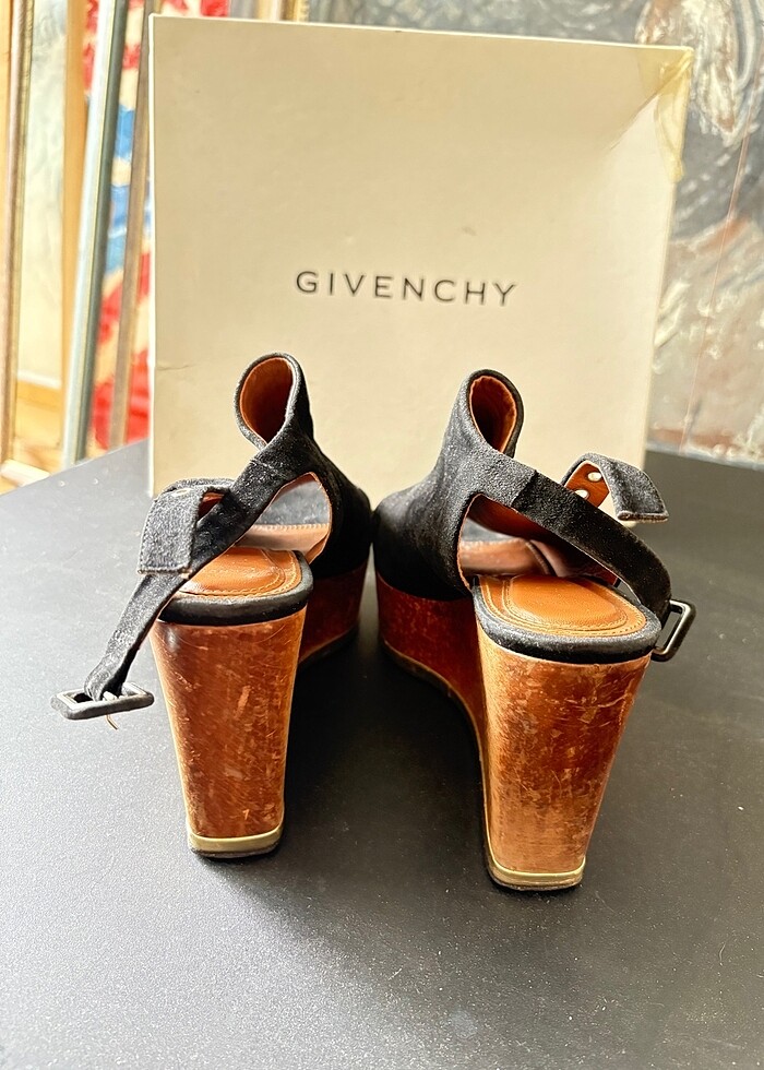 GIVENCHY  SÜET SANDALET - Görsel 3