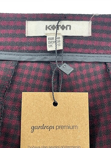 40 Beden bordo Renk Koton Düz Kesim %70 İndirimli.