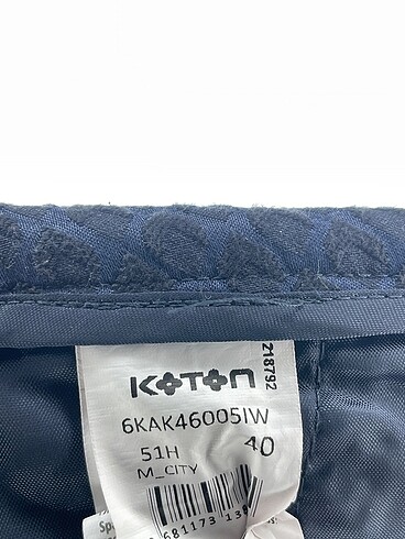 40 Beden lacivert Renk Koton Düz Kesim %70 İndirimli.