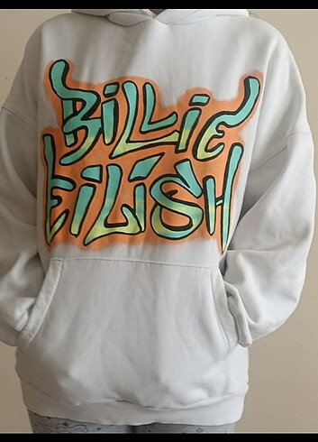 Billie eillish sweatshirt çok kalın