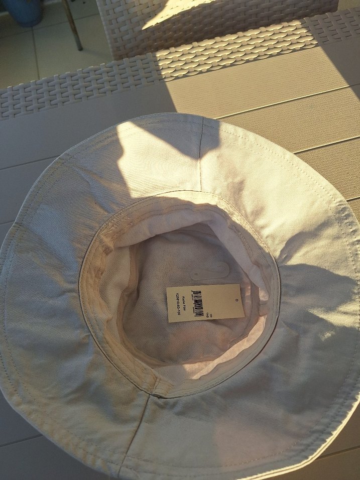 Keten Kumaş Bej Kadın Şapka - Görsel 3