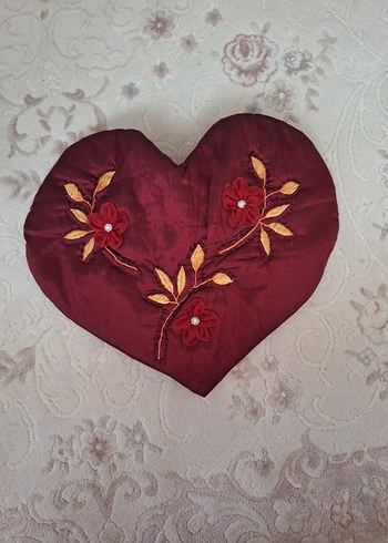 Bordo Nakışlı Yatak Örtüsü Seti - Görsel 15