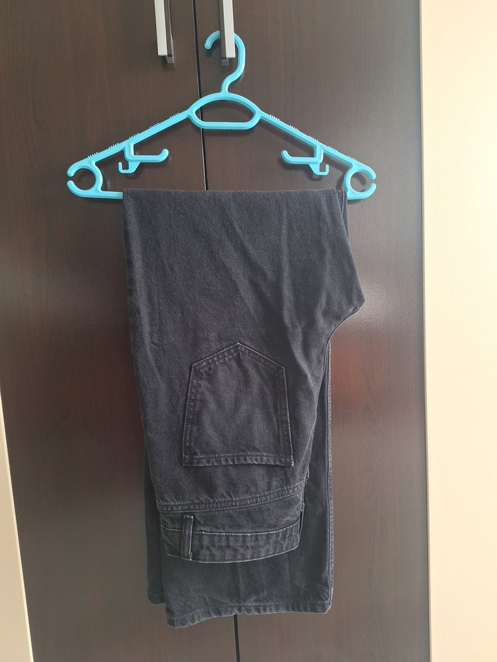 DeFacto Siyah Desenli Düğmeli Kadın Jean - Görsel 3