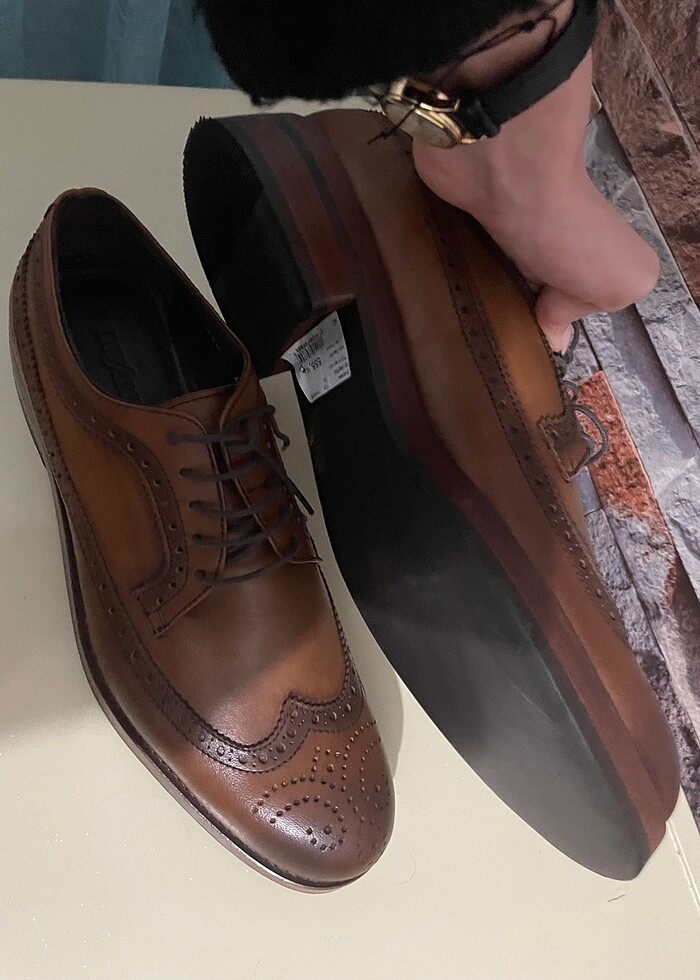 Marka orijinal erkek klasik ayakkabı - Görsel 4