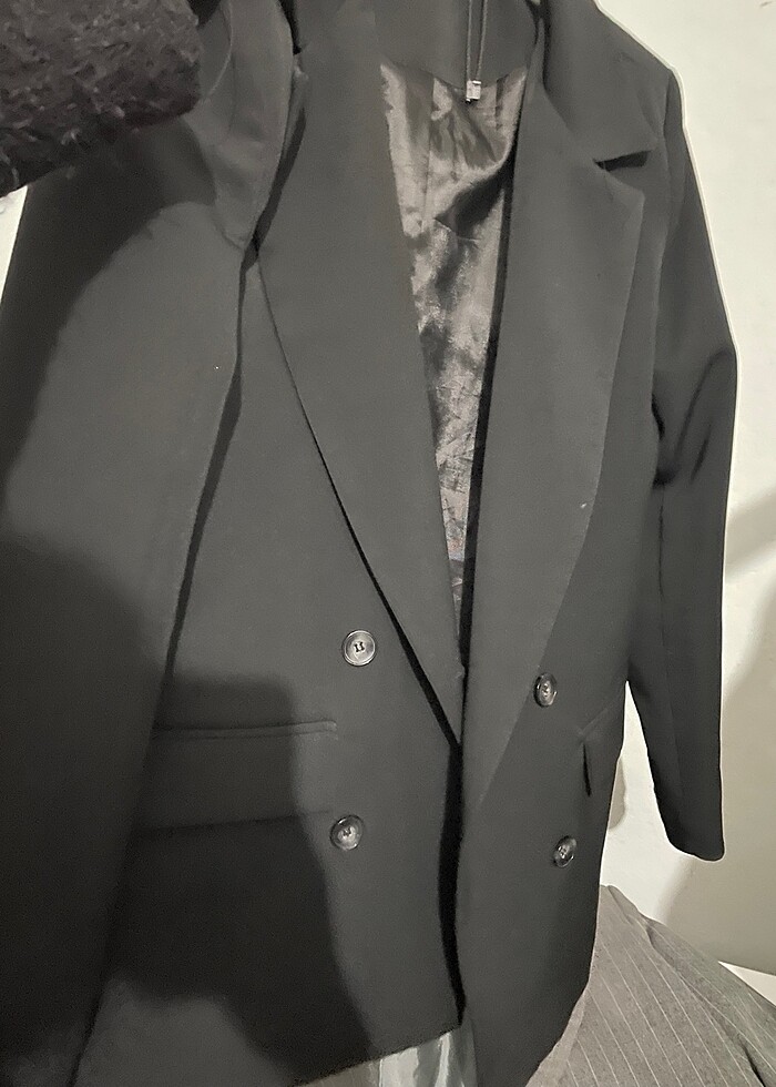 Siyah blazer ceket - Görsel 2