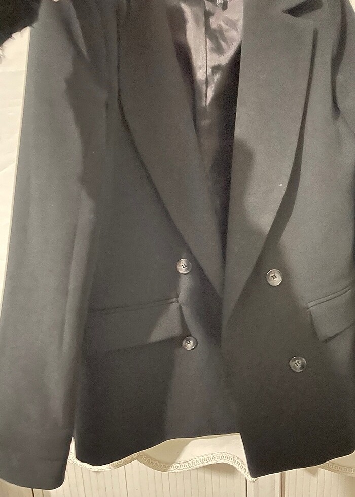 Siyah blazer ceket - Görsel 3