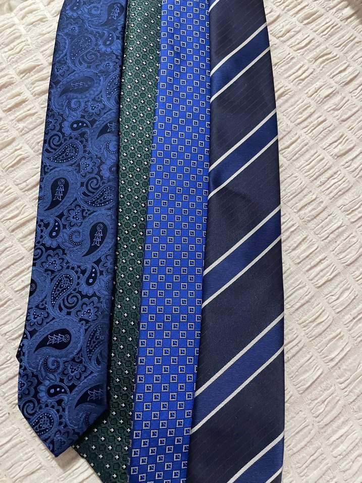Koyu Mavi Klasik İş Kravatları igs - Görsel 3