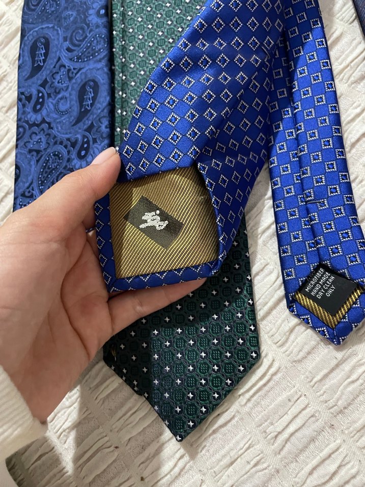 Koyu Mavi Klasik İş Kravatları igs - Görsel 4