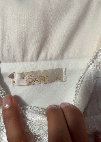 Güpürlü mini abiye elbise - Görsel 5