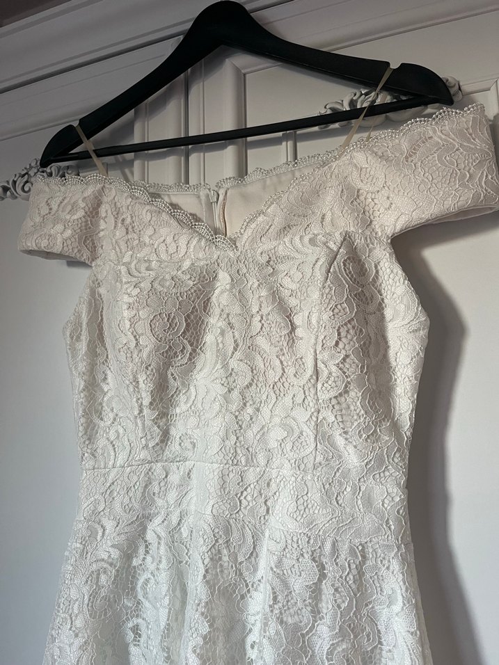 Güpürlü mini abiye elbise - Görsel 2