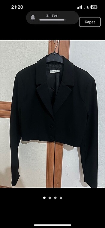 Crop ceket blazer