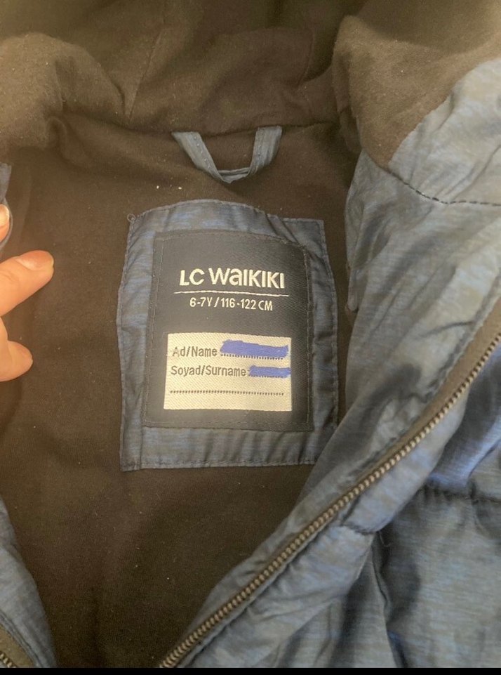 Erkek Çocuk Kapüşonlu Fermuarlı Mavi Mont - Görsel 2