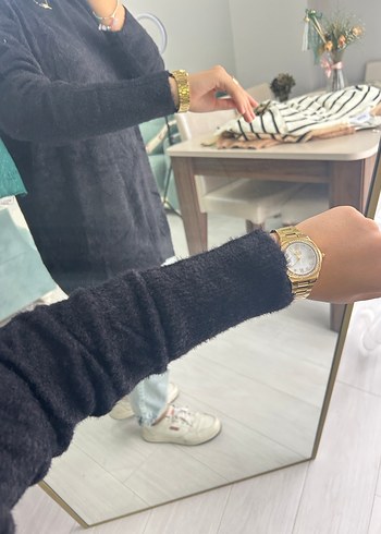 universal Beden siyah Renk Siyah Batik Desenli Uzun Kollu Tunik