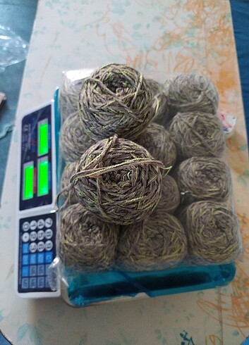 Gri özel karışım örgü ipi 1kg 325gr - Görsel 3