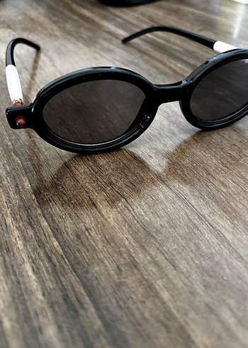 American Vintage Oval siyah Kadın güneş Gözlüğü