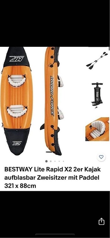 Diğer Şişme bot kano 2 kişilik