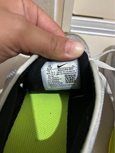 35 Beden gri Renk Nike kız çocuk spor ayakkabı