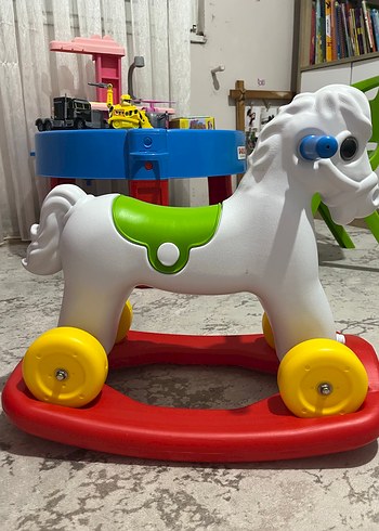 Renkli Plastik Atlı Oyuncak - Görsel 2