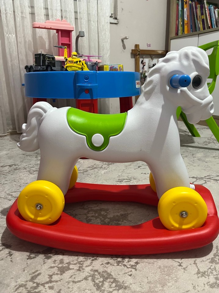 Renkli Plastik Atlı Oyuncak - Görsel 2