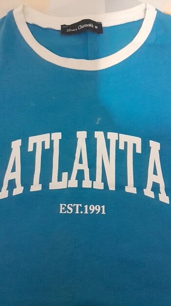m Beden Atlanta baskılı krop