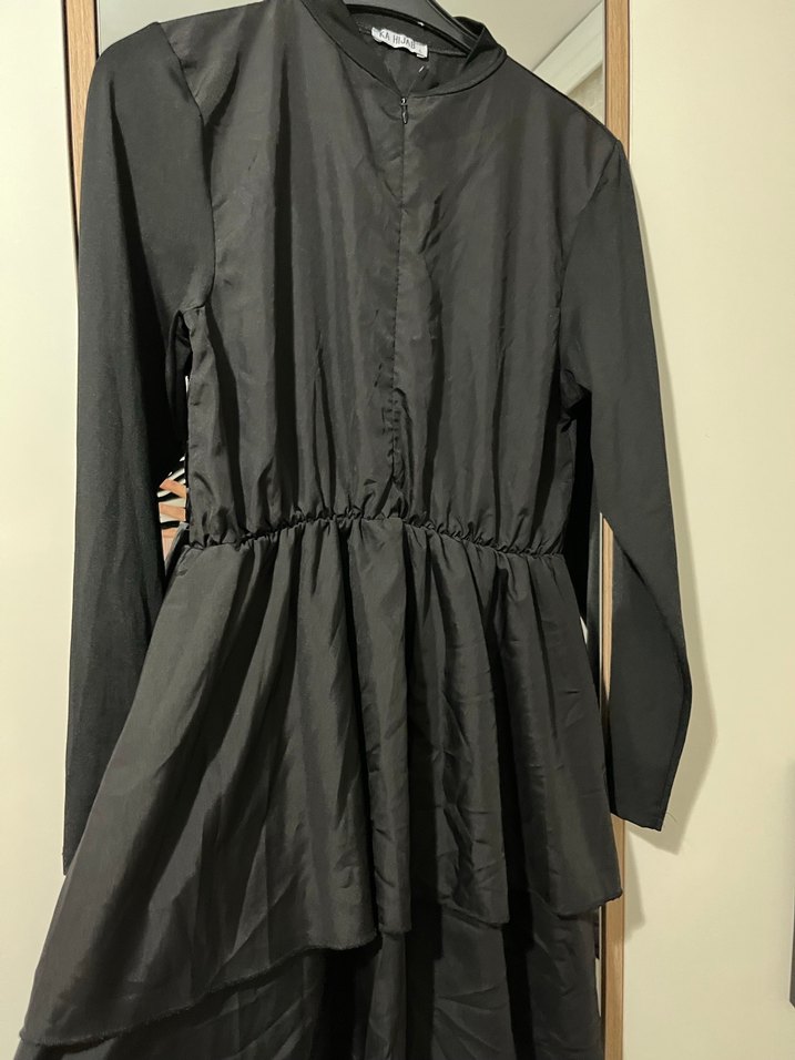 Uzun Kollu Siyah Drapeli Uzun haşema - Görsel 2