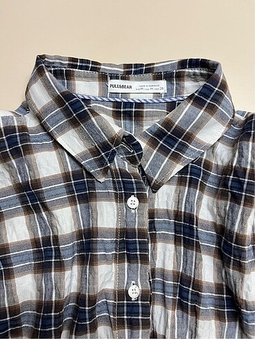 m Beden pull and bear crop gömlek