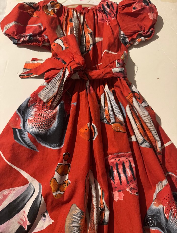 Kız Çocuk Kırmızı elbise Dolce gabbana - Görsel 2