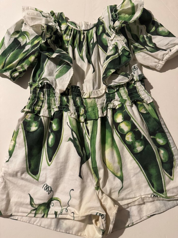 Yeşil Desenli çocuk tulum - Görsel 3