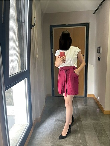 38 Beden bordo Renk Orj Mango suit collection etek