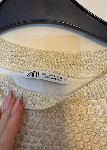 Bohem Gri Örgü Kadın Süveter - Görsel 3