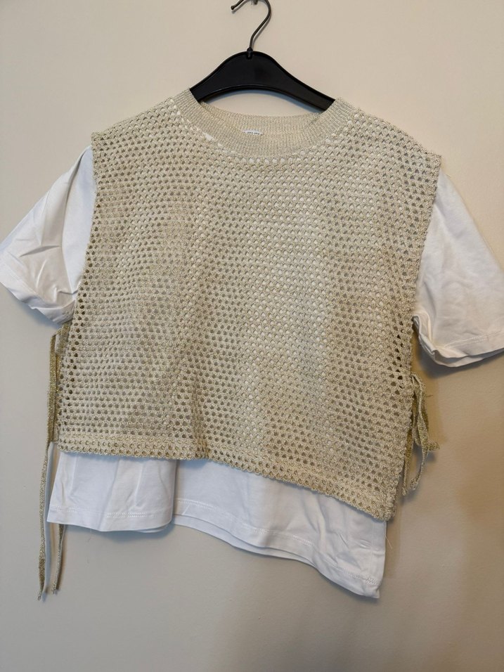 Bohem Gri Örgü Kadın Süveter - Görsel 2