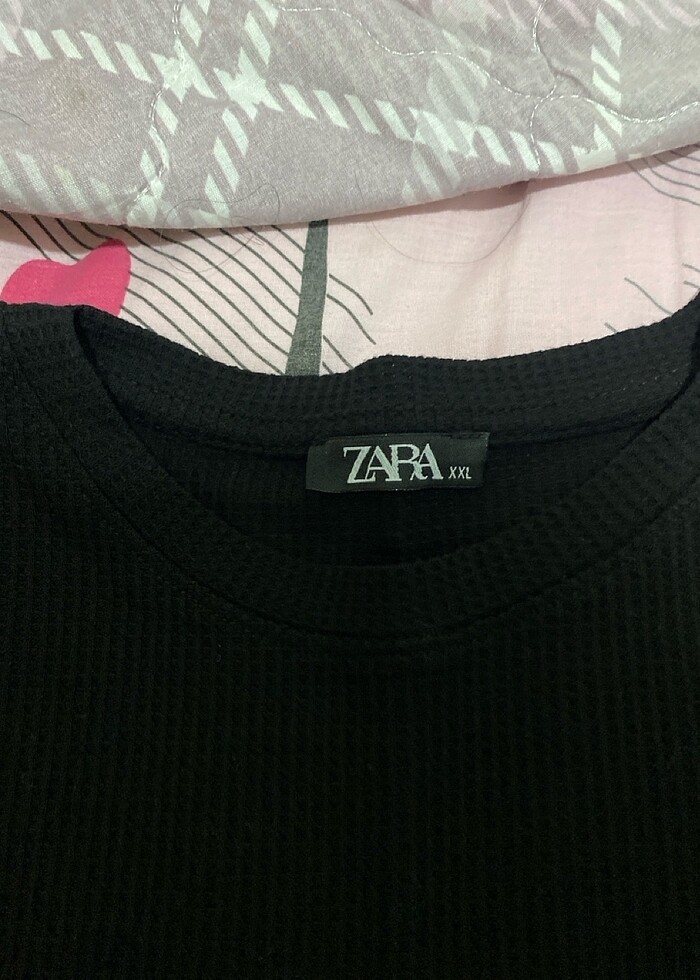 zara düz siyah tişört - Görsel 2