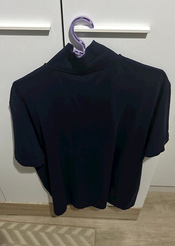 Erkek Siyah Polo Yaka Tişört - Görsel 3